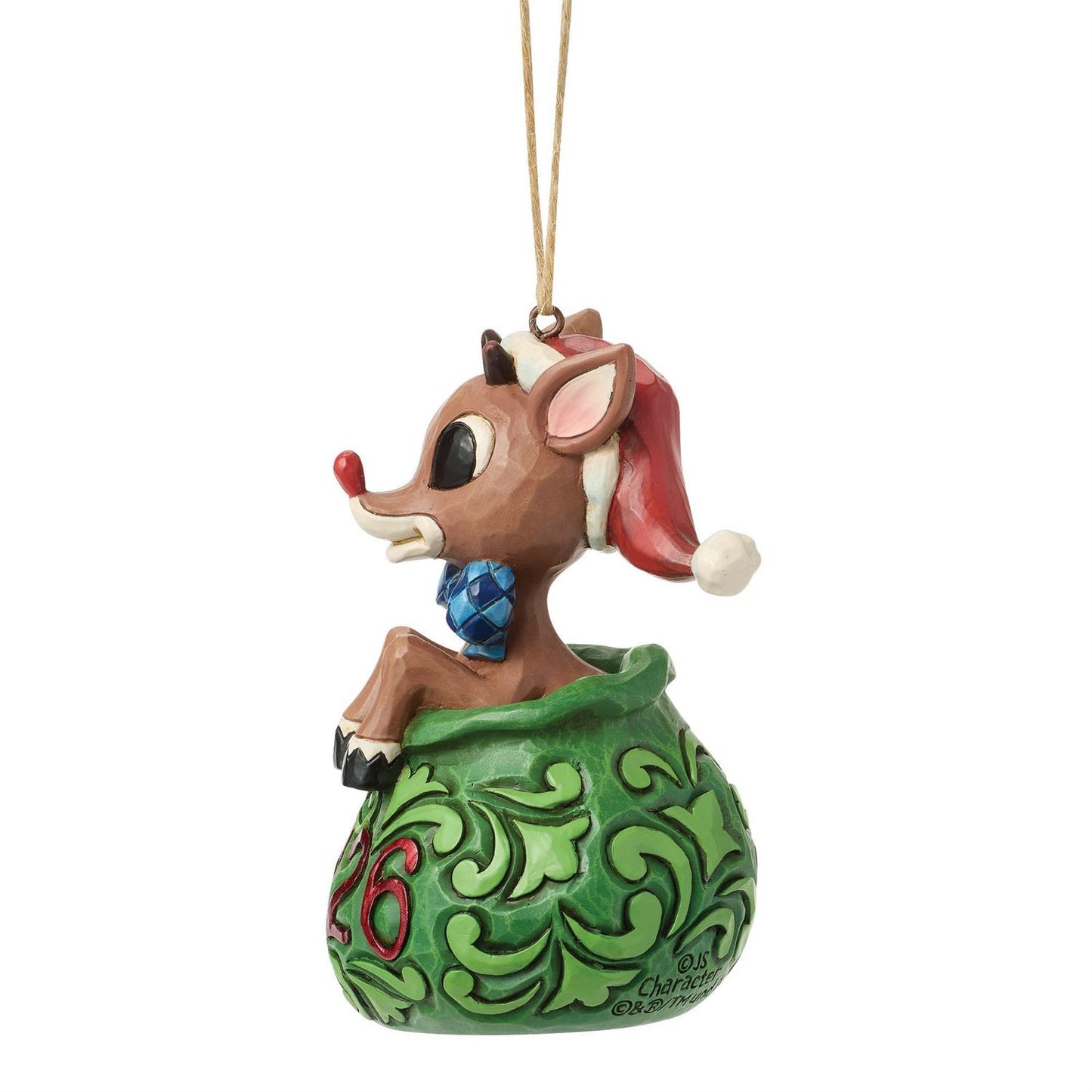 Dated 2026 Rudolph in Bag Hanging Ornament - Country N More Gifts