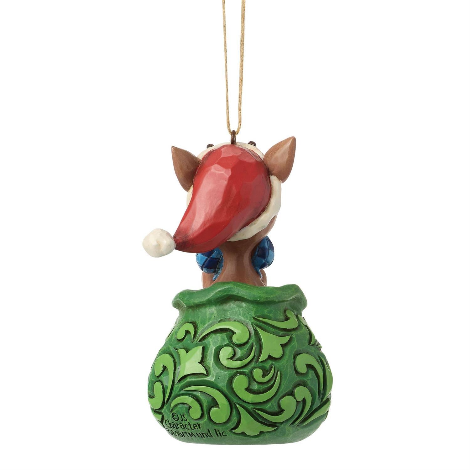 Dated 2026 Rudolph in Bag Hanging Ornament - Country N More Gifts