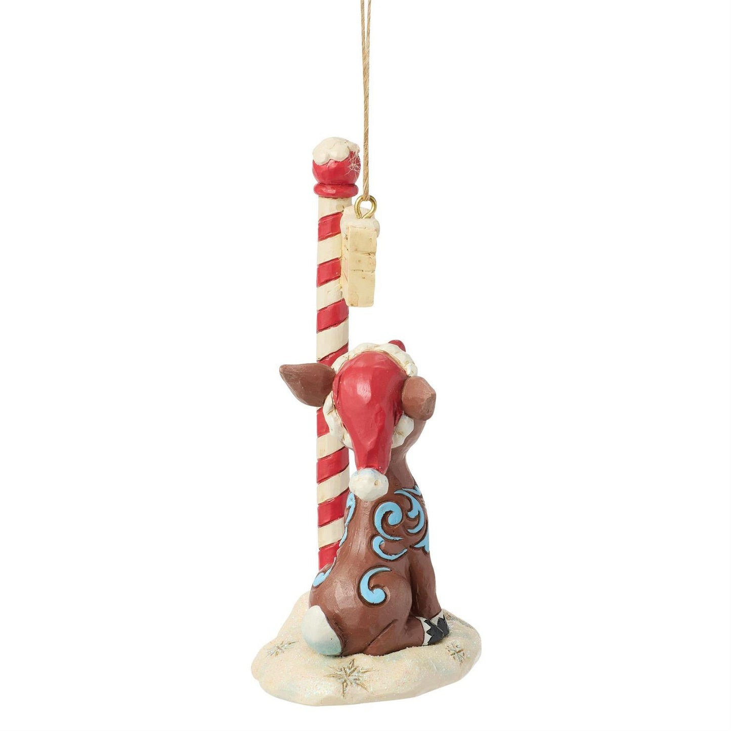 Rudolph by North Pole Sign Hanging Ornament - Country N More Gifts