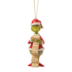 Buy Jim Shore at CountryNMoreGifts.com Grinch with List Ornament