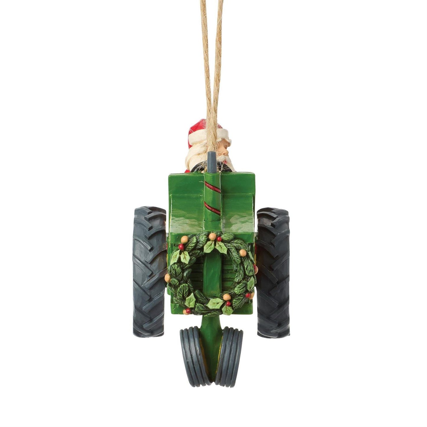 Santa on John Deere Tractor Hanging Ornament - Country N More Gifts