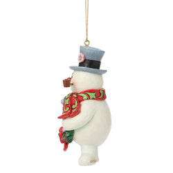 Buy Jim Shore at CountryNMoreGifts.com Frosty holding a Wreath with 2026 on it