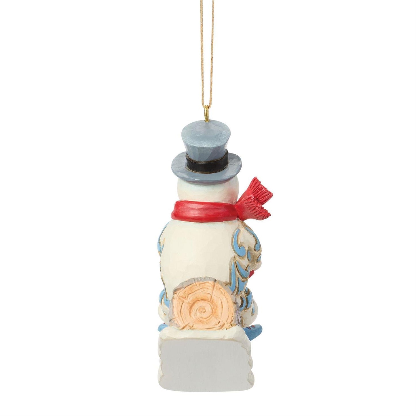 Frosty & Karen on Log Sled Hanging Ornament - Country N More Gifts