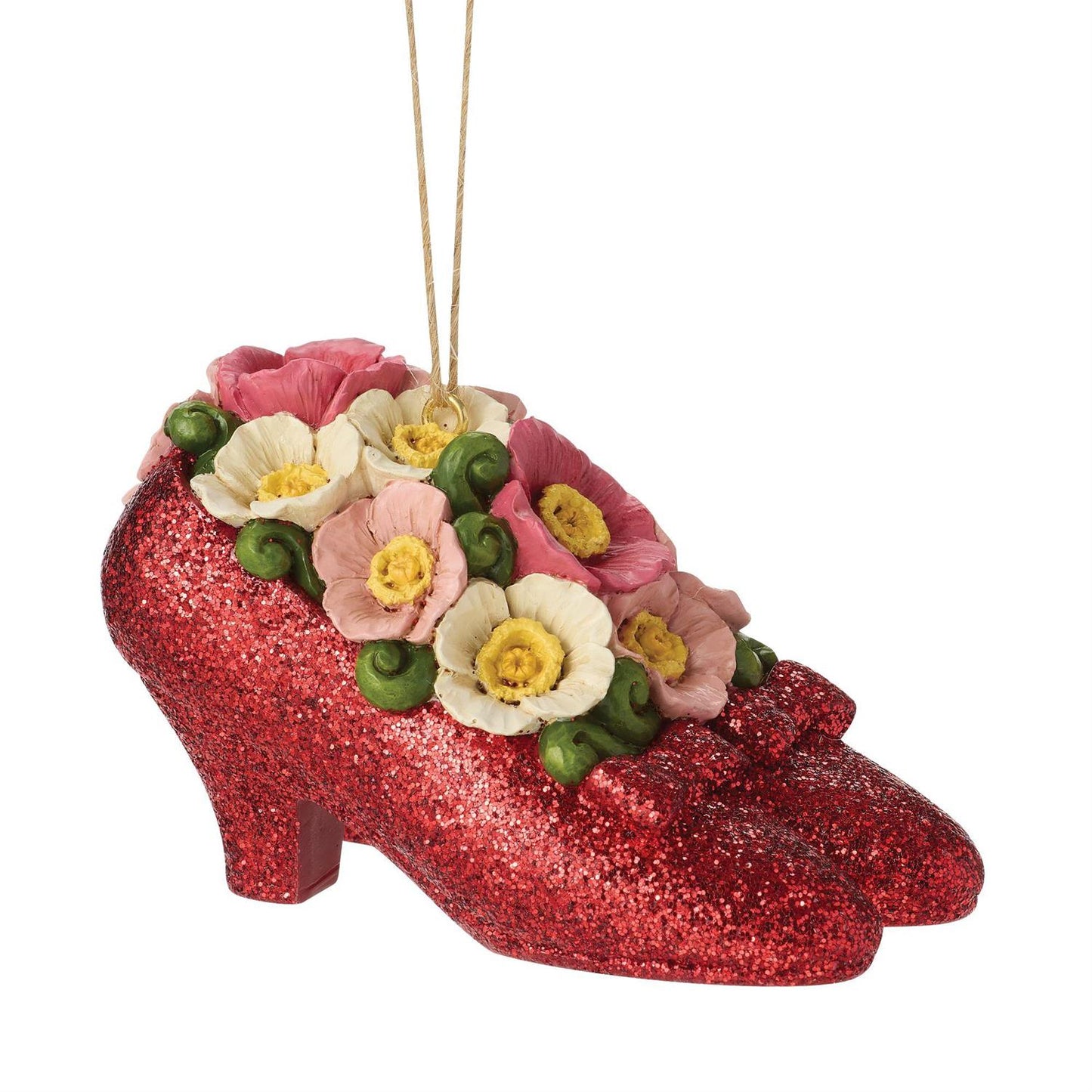 Ruby Slippers with Poppies Hanging Ornament - Country N More Gifts
