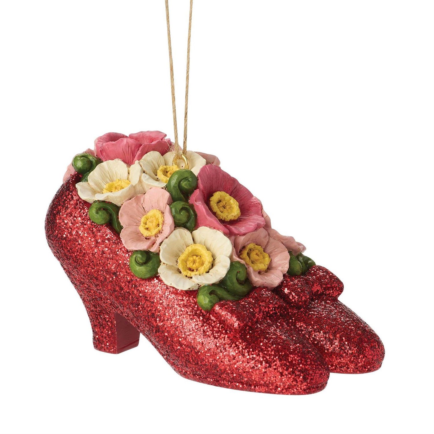 Ruby Slippers with Poppies Hanging Ornament - Country N More Gifts