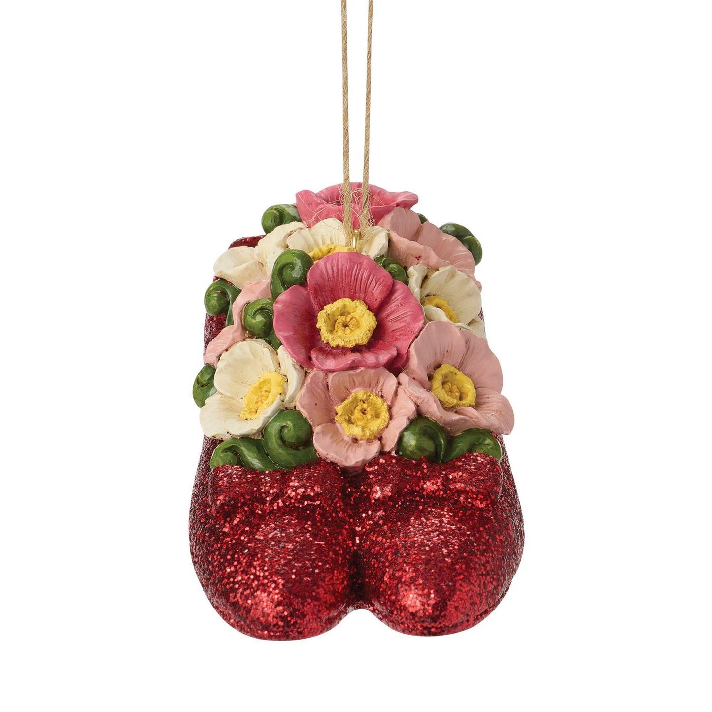 Ruby Slippers with Poppies Hanging Ornament - Country N More Gifts