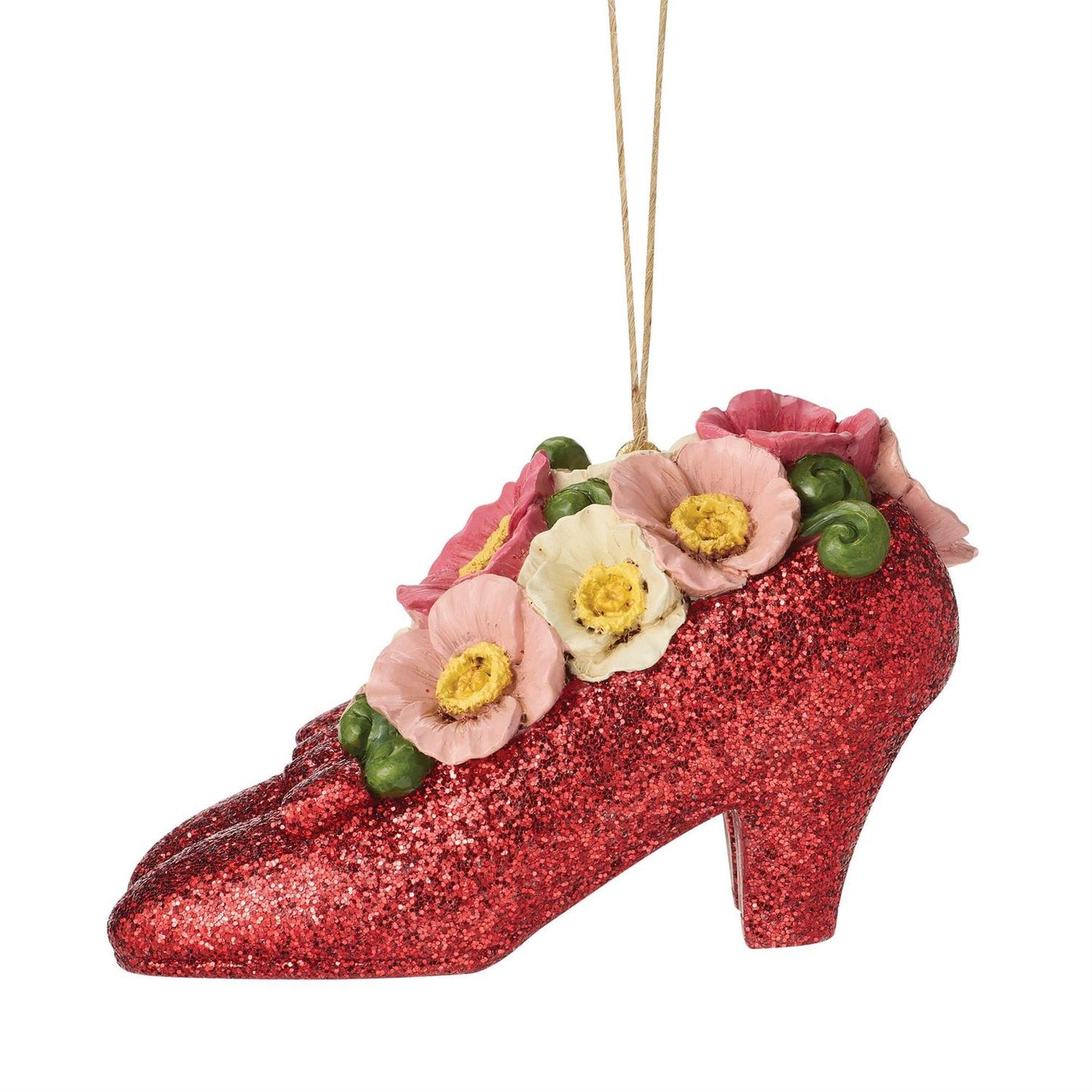 Ruby Slippers with Poppies Hanging Ornament - Country N More Gifts