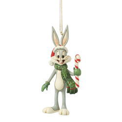 Buy Jim Shore at CountryNMoreGifts.com Bugs Bunny holding a Candy Cane Ornament