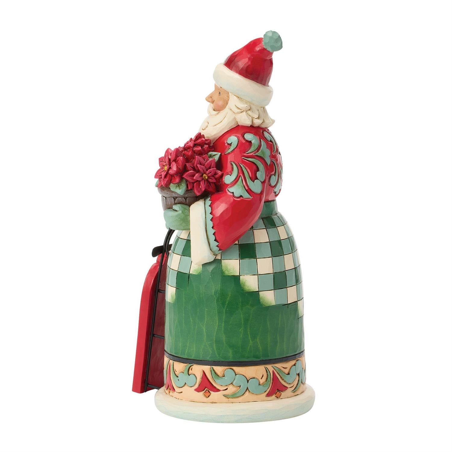 Sliding Into the Holidays - Highland Glen Santa Sled Figurine - Country N More Gifts