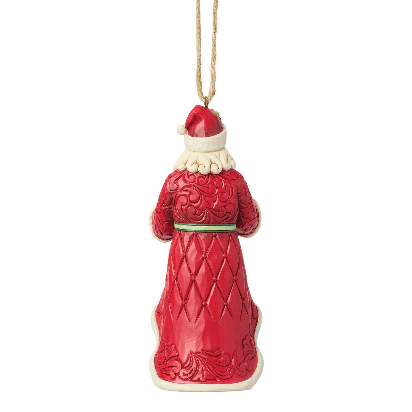 Santa Holding Wreath Ornament - Country N More Gifts