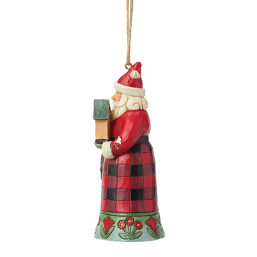 Highland Glen Santa Cardinal Ornament - Country N More Gifts