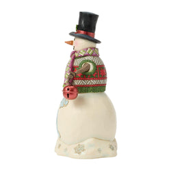 Signs of the Times - Snowman and Hanging Sign Figurine - Country N More Gifts
