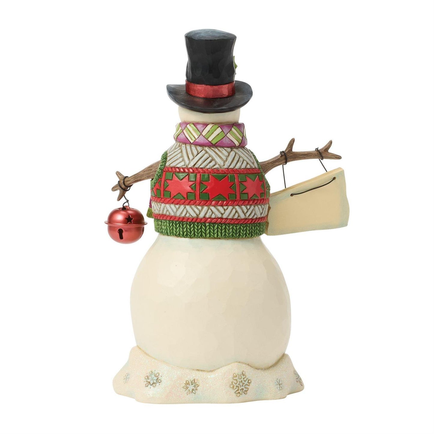 Signs of the Times - Snowman and Hanging Sign Figurine - Country N More Gifts
