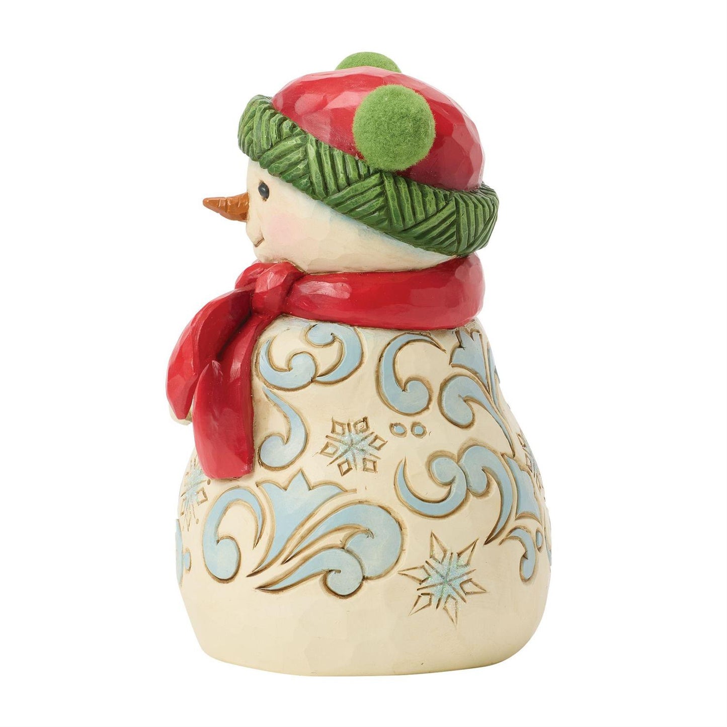 Cozy Winter Cheer - Snowman Pom Pom Hat Figurine - Country N More Gifts