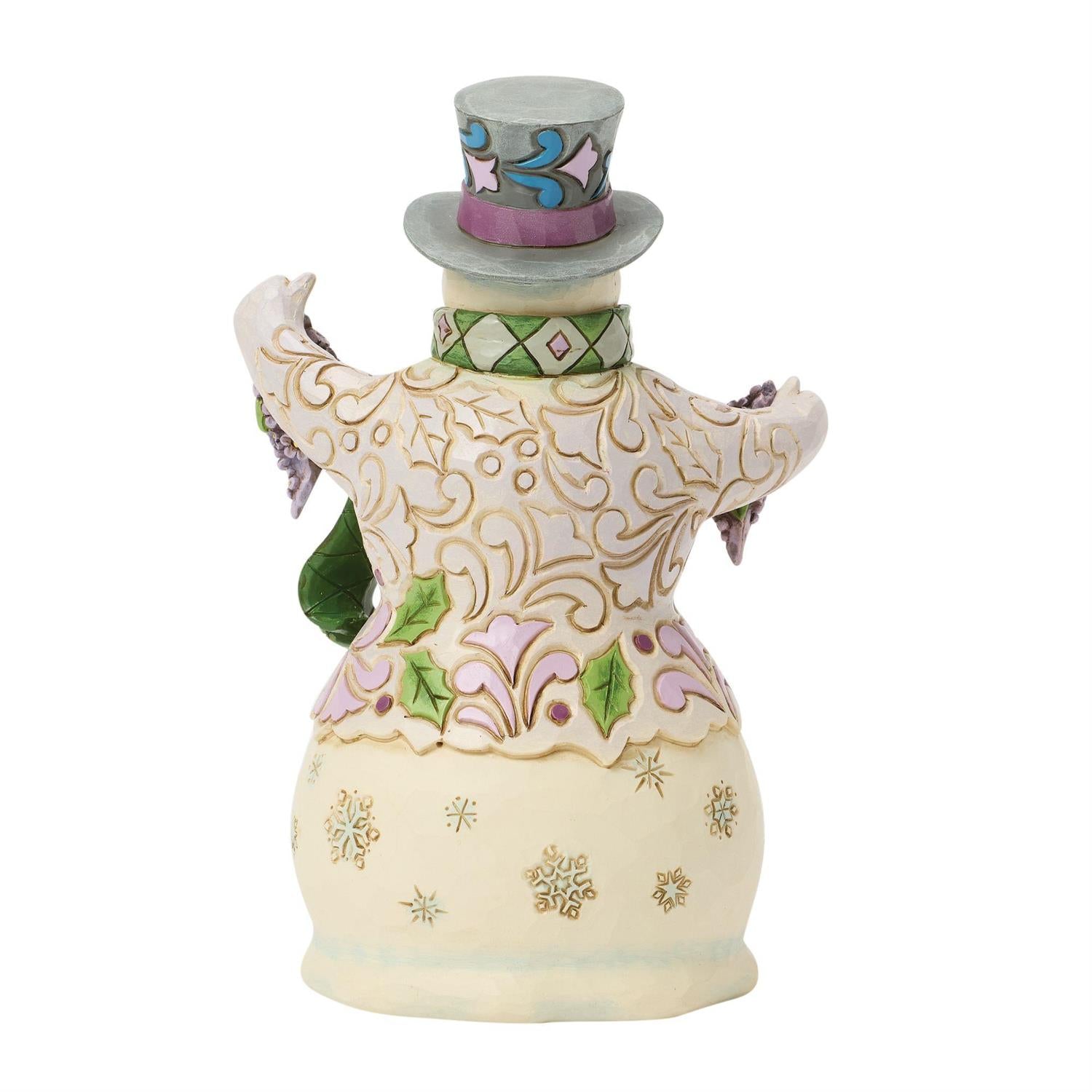 Regal Winter - Purple Snowman Figurine - Country N More Gifts