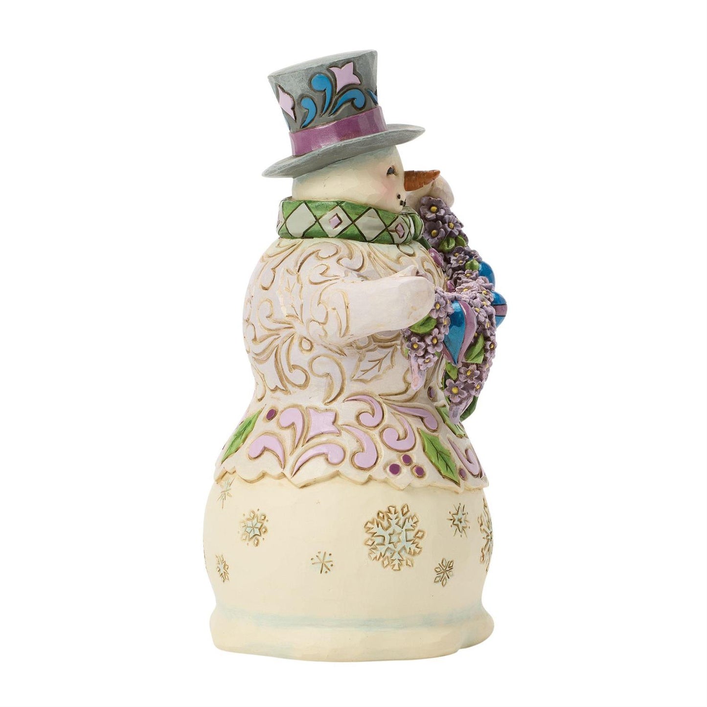 Regal Winter - Purple Snowman Figurine - Country N More Gifts