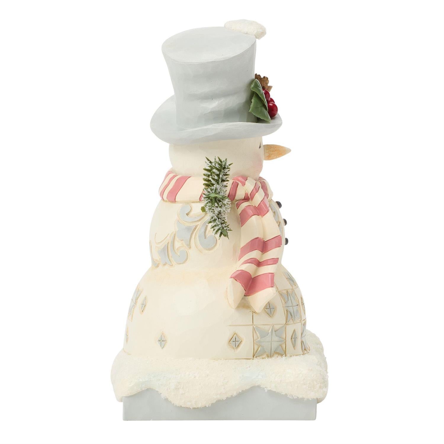 Woodland Winter Welcome - Woodland Snowman Top Hat Figurine - Country N More Gifts