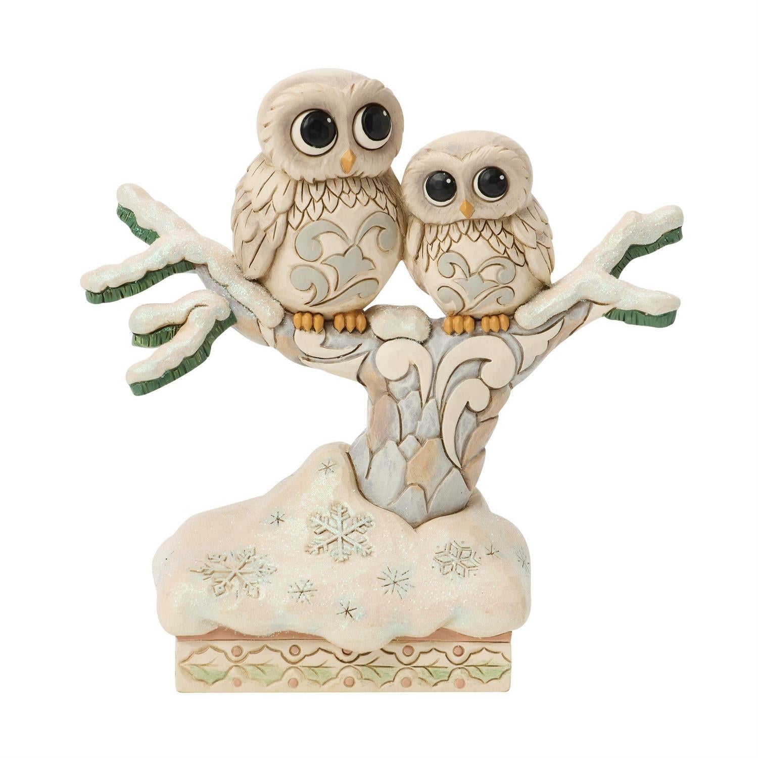 Wisdom of the Woods - Woodland Owls on a Tree Figurine - Country N More Gifts