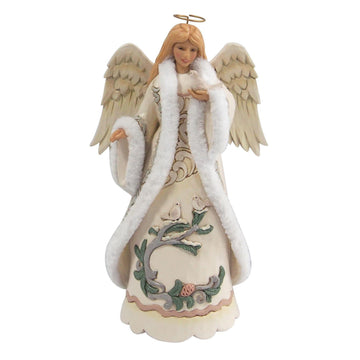 Whispers of Winter - Woodland Angel with Dove Figurine - Country N More Gifts