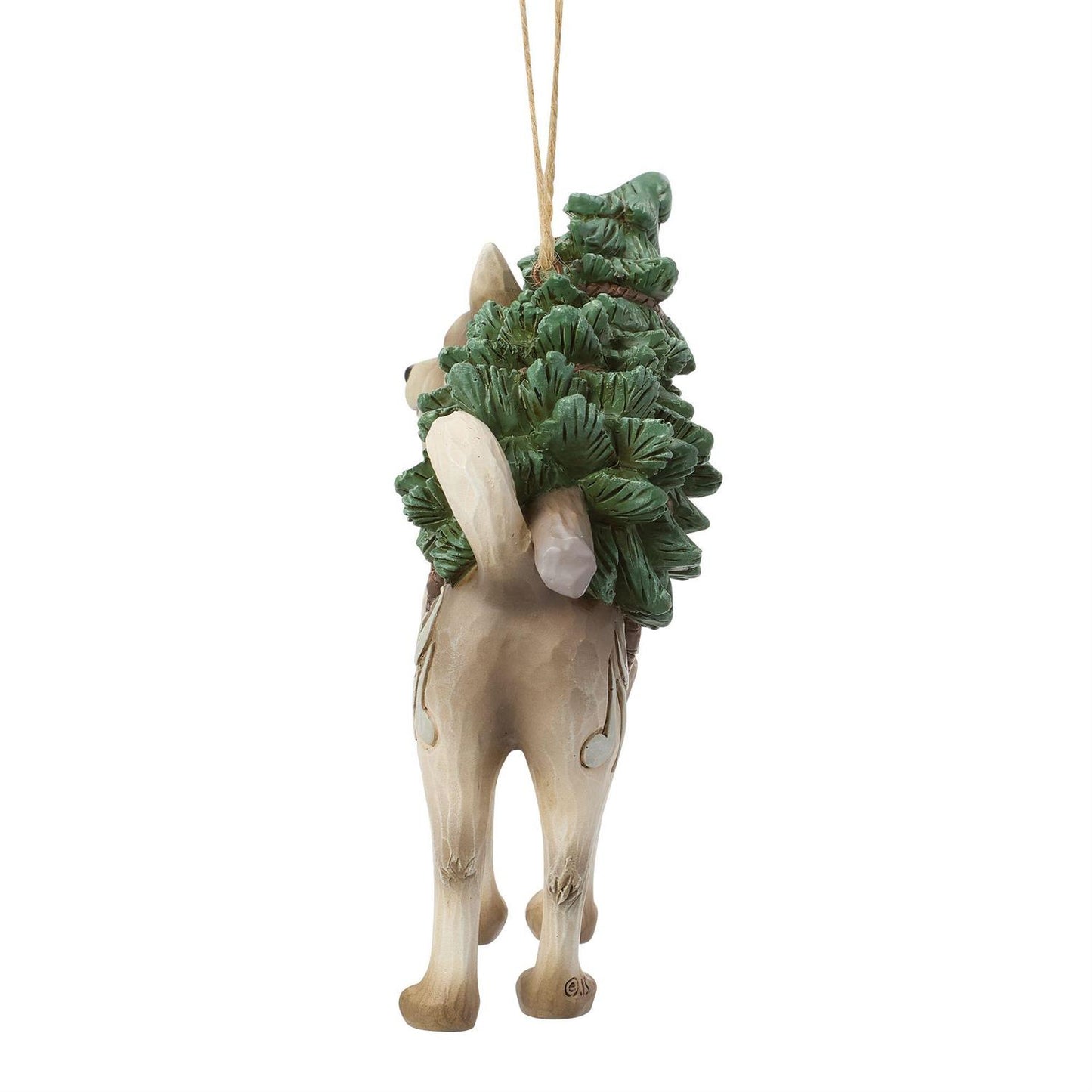 Woodland Husky with Tree Ornament - Country N More Gifts