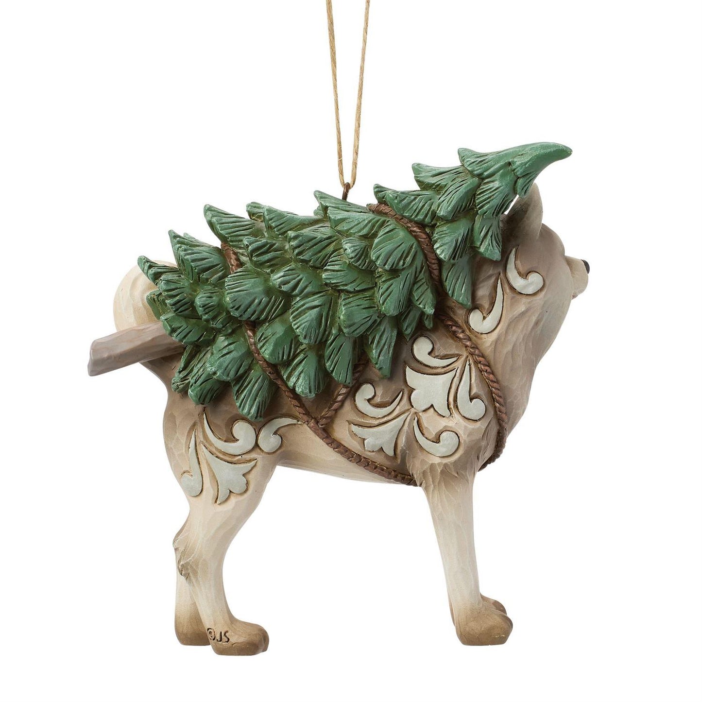 Woodland Husky with Tree Ornament - Country N More Gifts