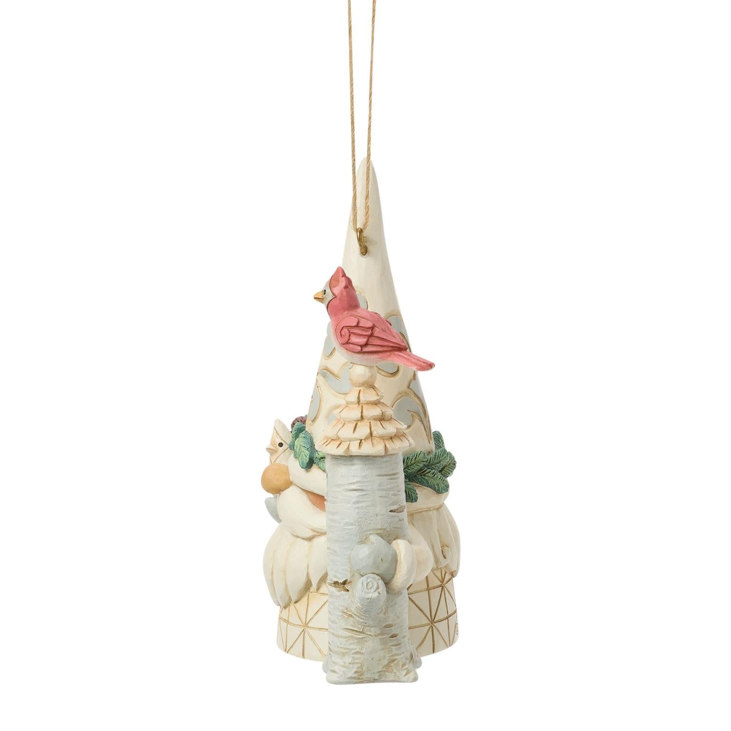 Woodland Gnome with Birdhouse Ornament - Country N More Gifts