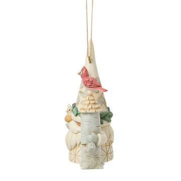 Woodland Gnome with Birdhouse Ornament - Country N More Gifts