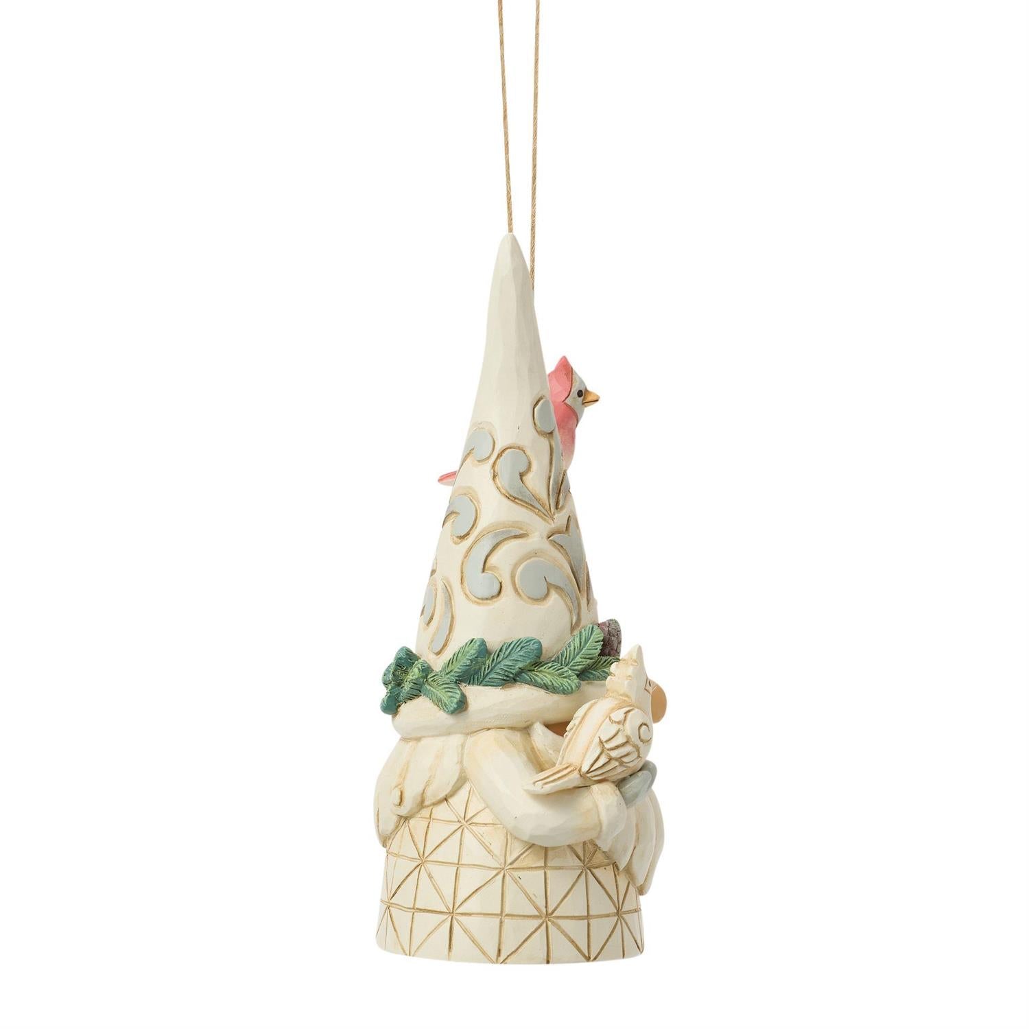 Woodland Gnome with Birdhouse Ornament - Country N More Gifts