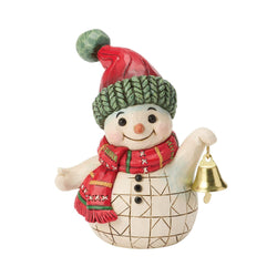 Snowman Holding Bell Mini - Country N More Gifts