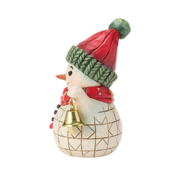 Snowman Holding Bell Mini - Country N More Gifts