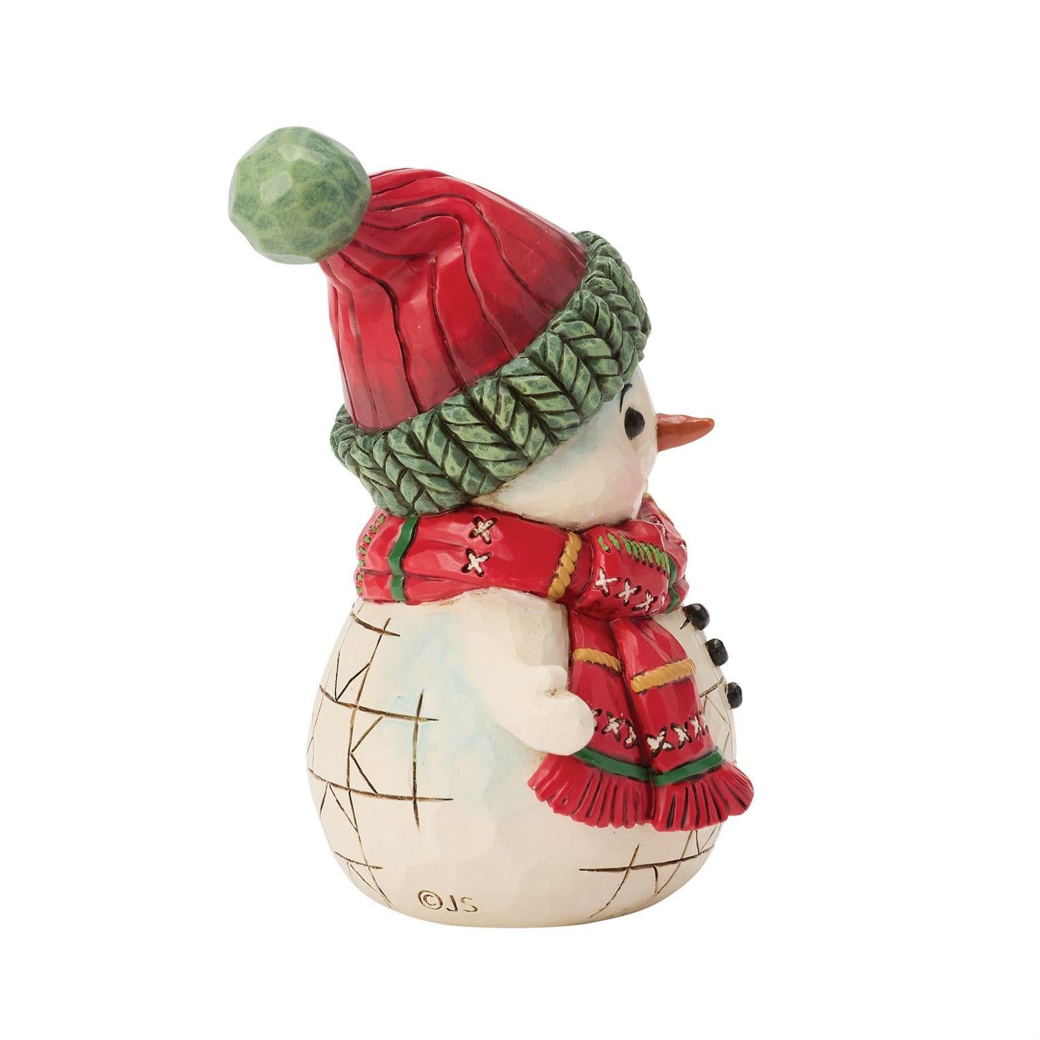 Snowman Holding Bell Mini - Country N More Gifts