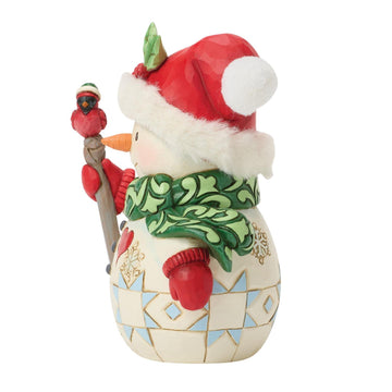 Tiny Tweets - Snowman Bird on Stick Pint - Country N More Gifts