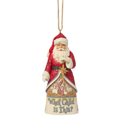 Santa What Child Is This Ornament - Country N More Gifts