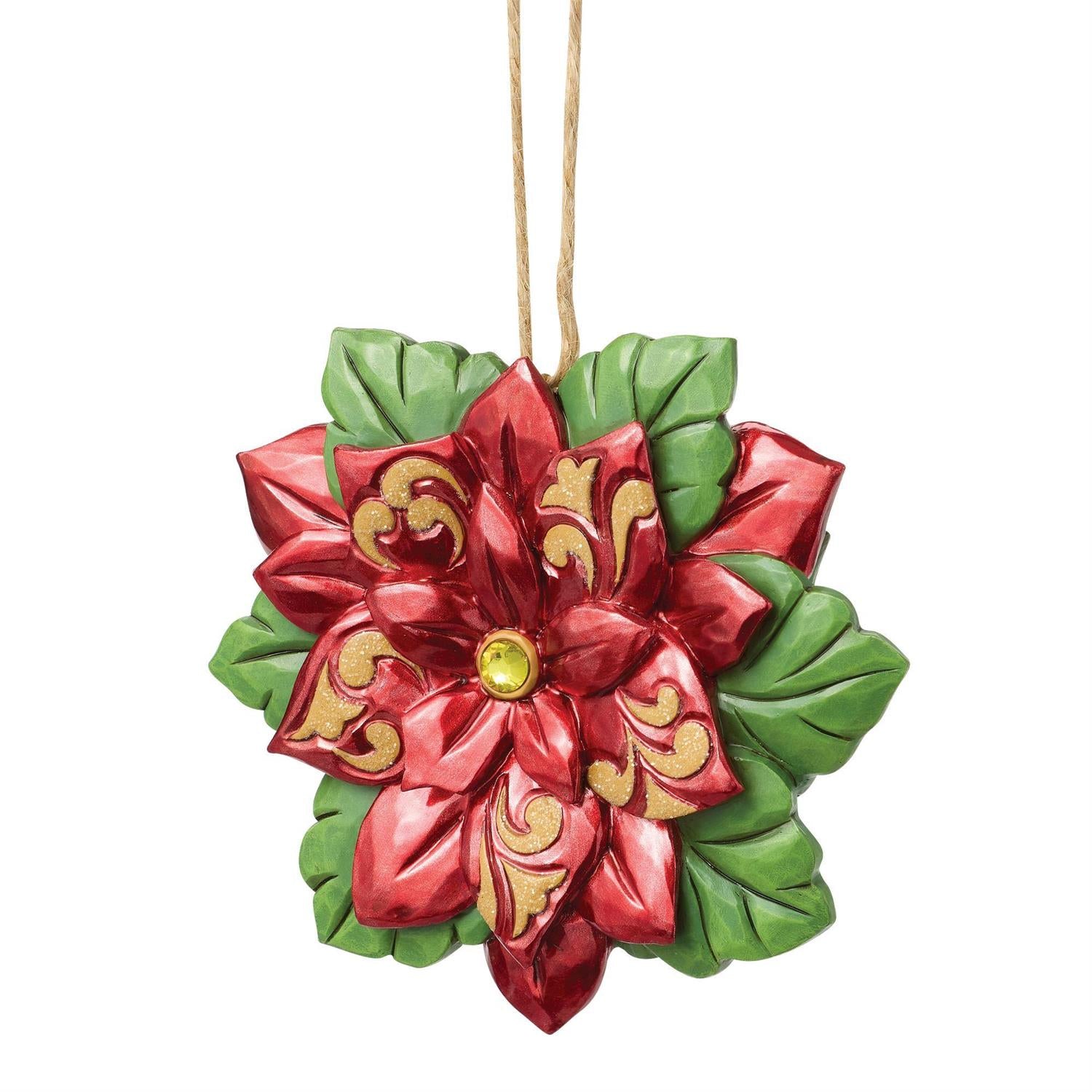 Legends of Poinsettia Ornament - Country N More Gifts