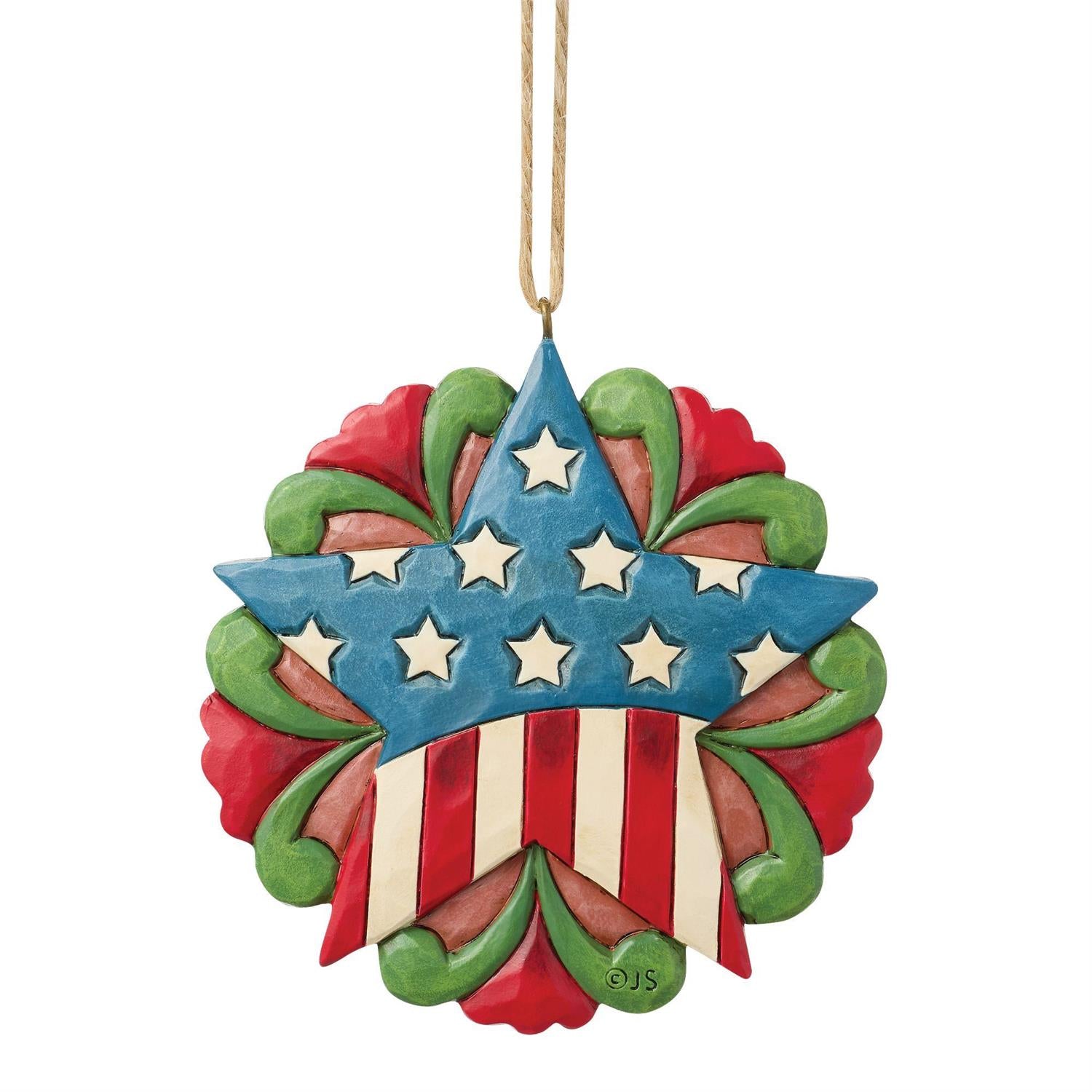 Patriotic Star Ornament - Country N More Gifts
