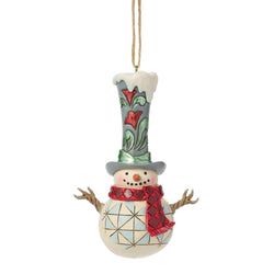 Snowman Tall Top Hat Ornament - Country N More Gifts