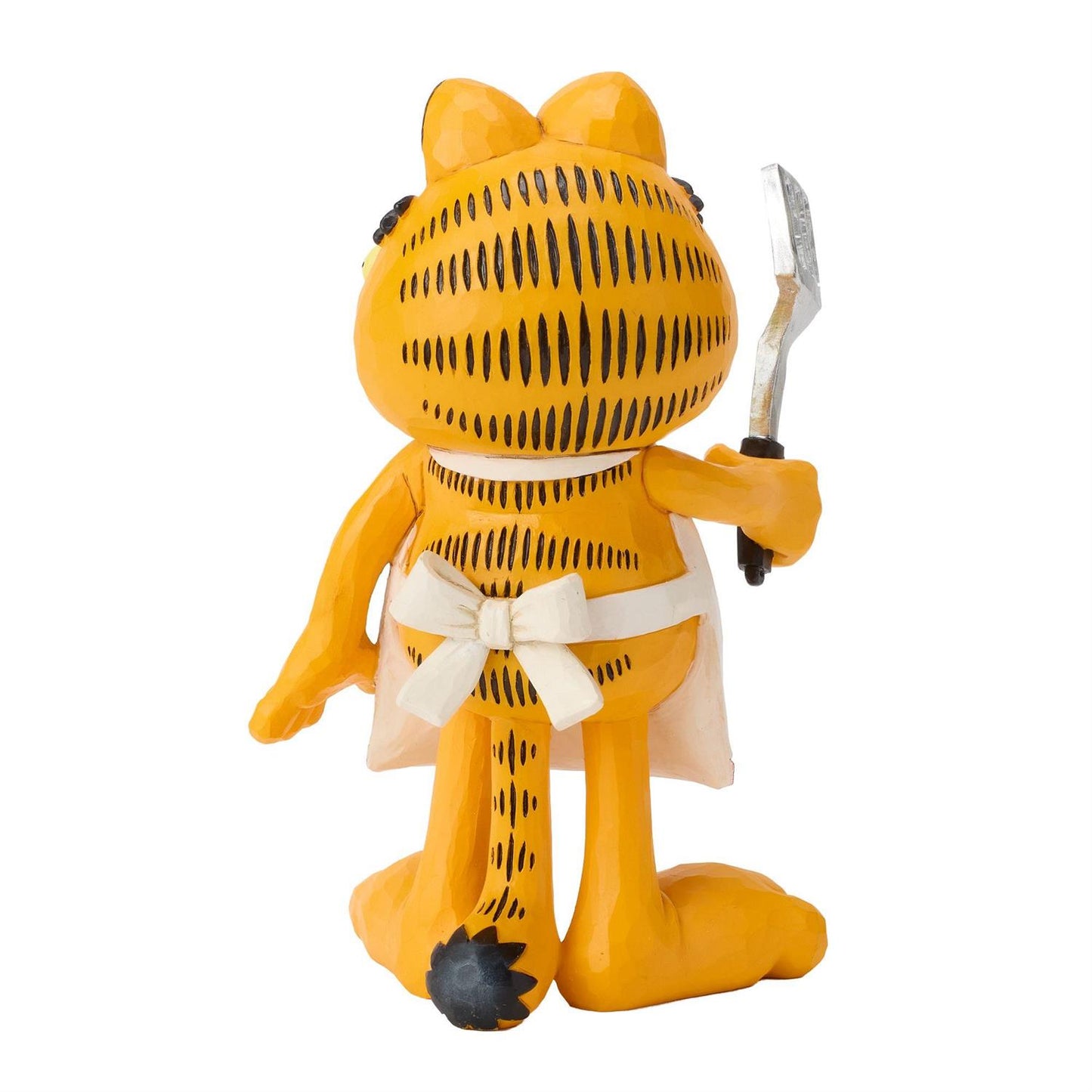 Garfield wearing a Feed the Cook Apron holding a Spatula