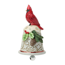 Sounds of the Holidays - Cardinal Perched on Bell Pint - Country N More Gifts