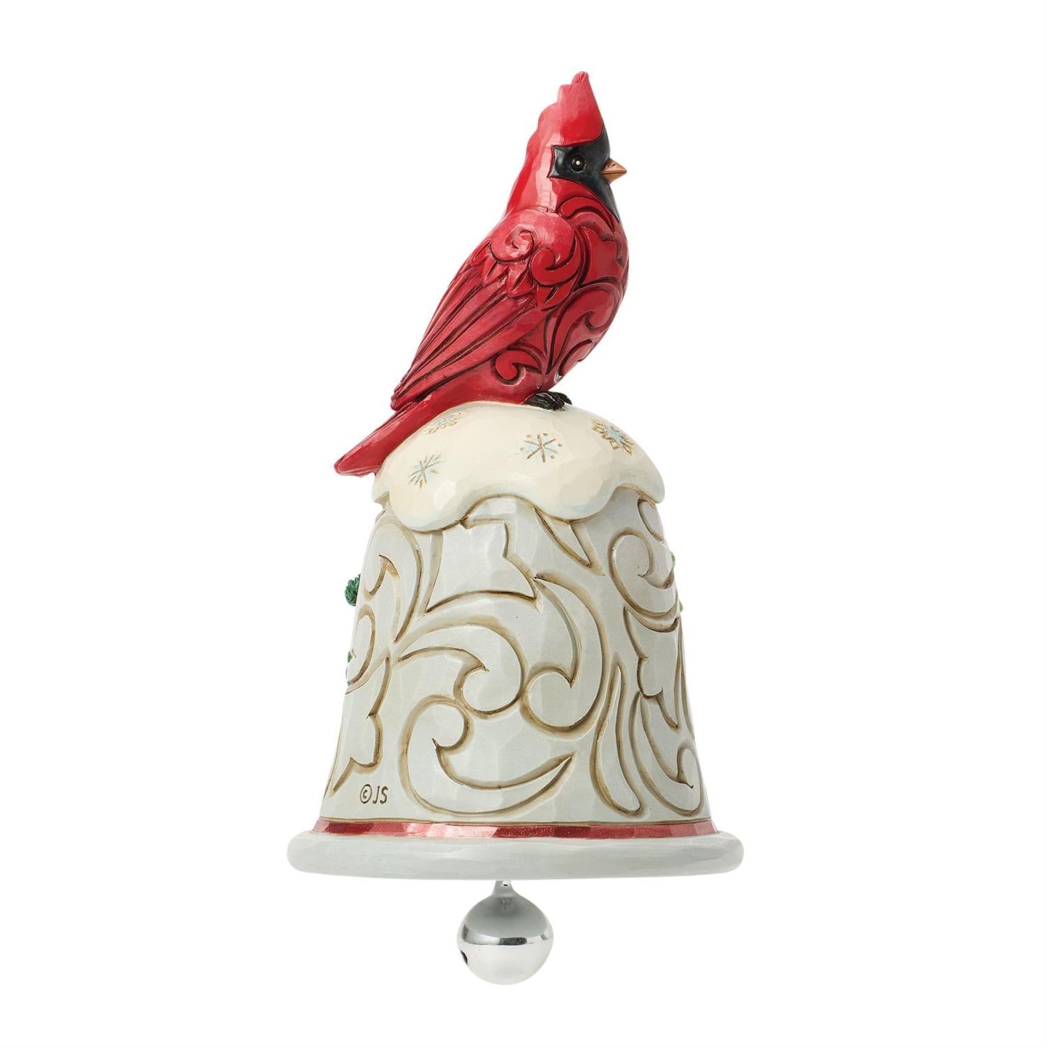Sounds of the Holidays - Cardinal Perched on Bell Pint - Country N More Gifts