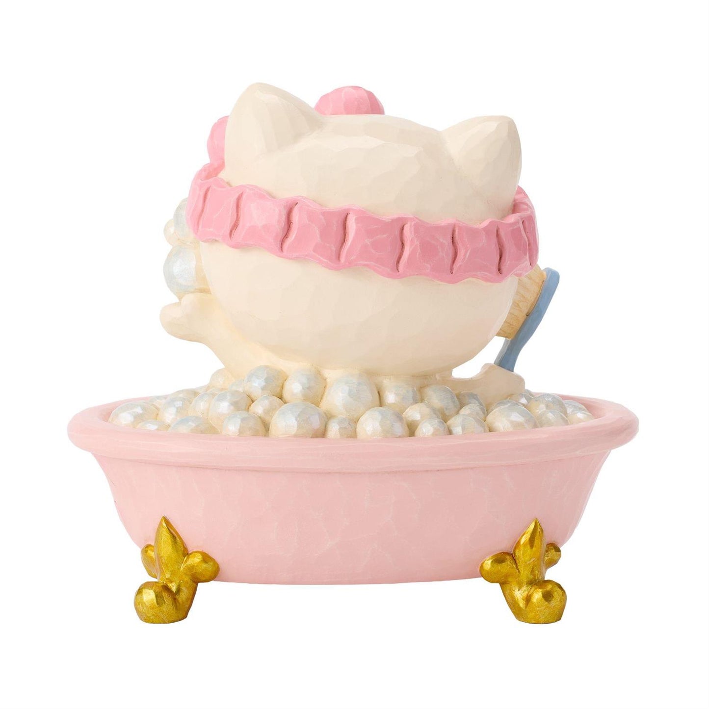 Hello Kitty relaxing in a nice bubble bath