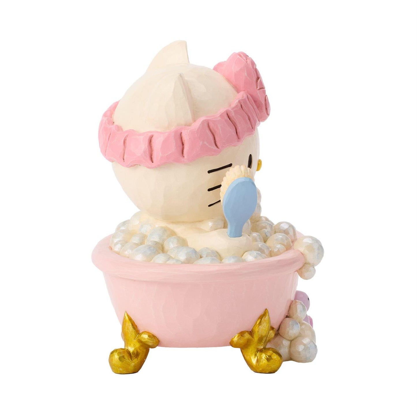 Hello Kitty relaxing in a nice bubble bath