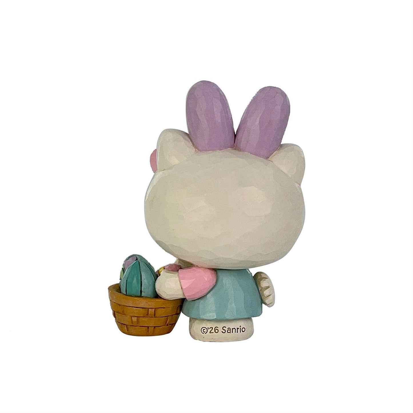 Hello Kitty wearing Bunny Ears holding an Easter Basket full of Eggs