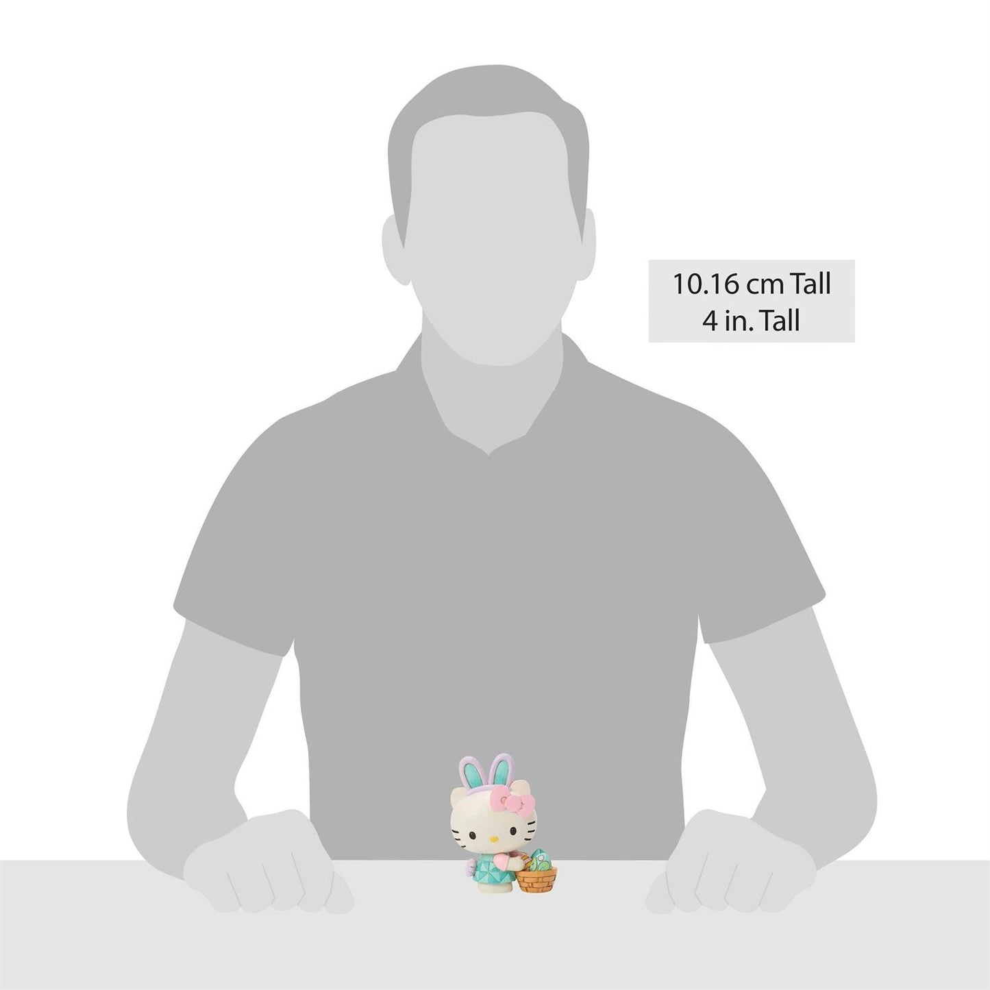 Hello Kitty wearing Bunny Ears holding an Easter Basket full of Eggs
