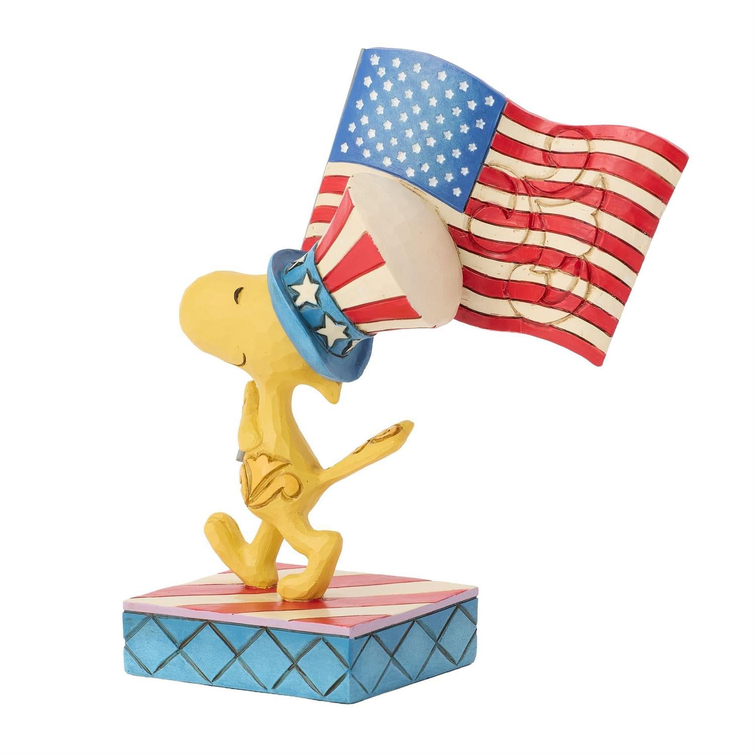 Patriotic Woodstock with Flag - Country N More Gifts