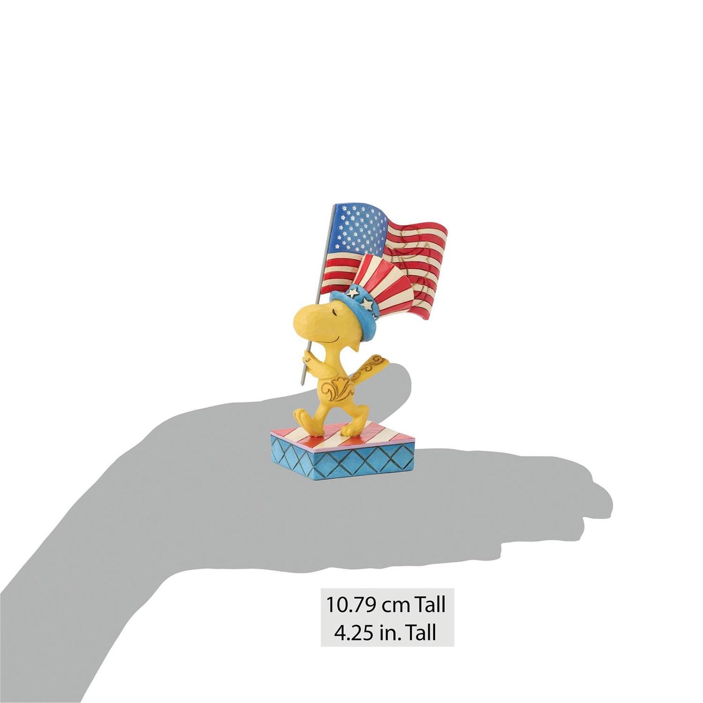 Patriotic Woodstock with Flag - Country N More Gifts