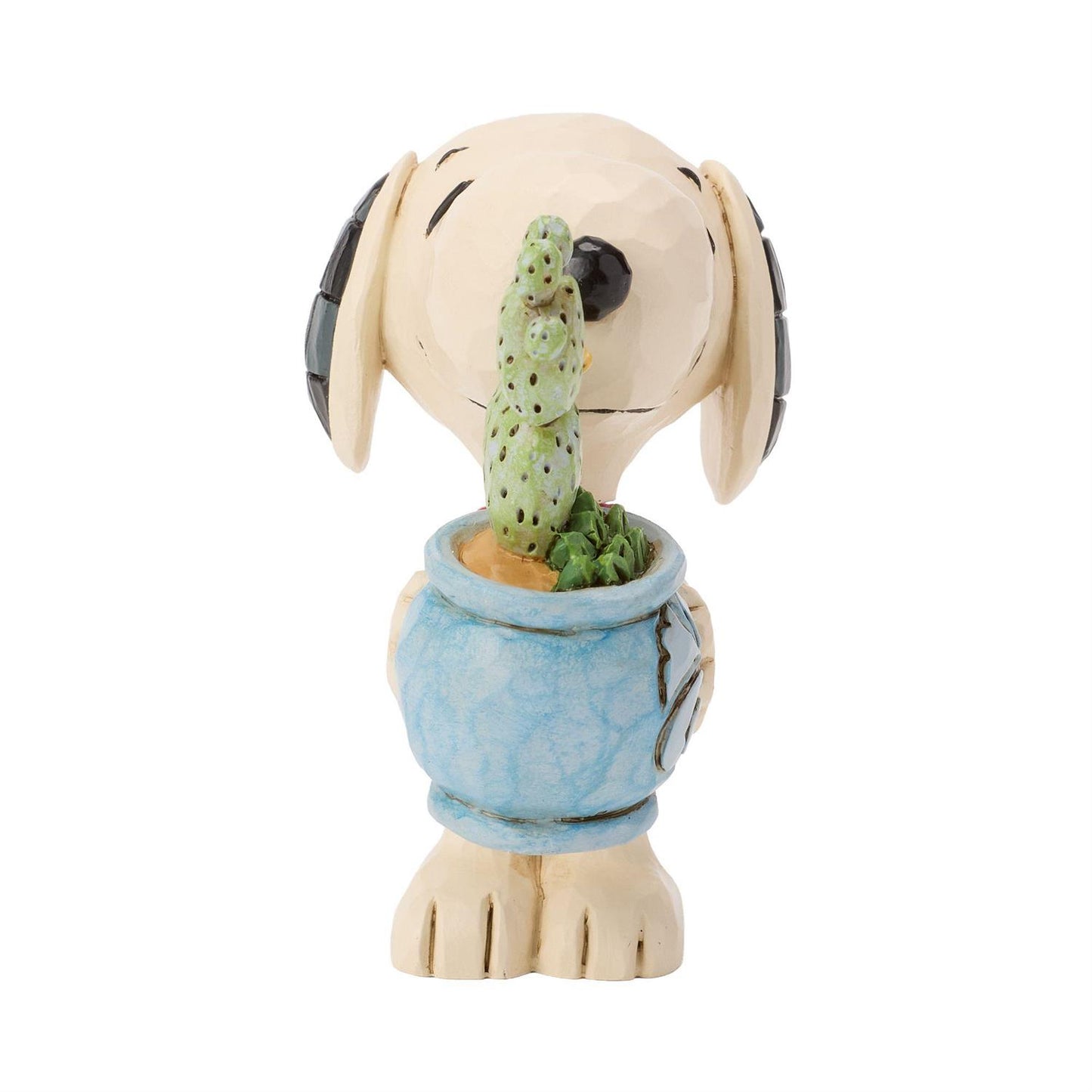 Snoopy holding a Cactus in a Pot 