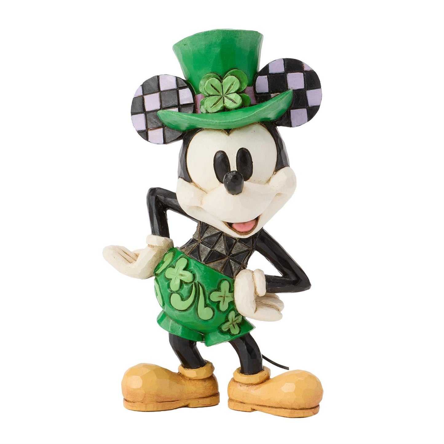 Mickey dressed in his St. Patricks Day Shorts and Top Hat