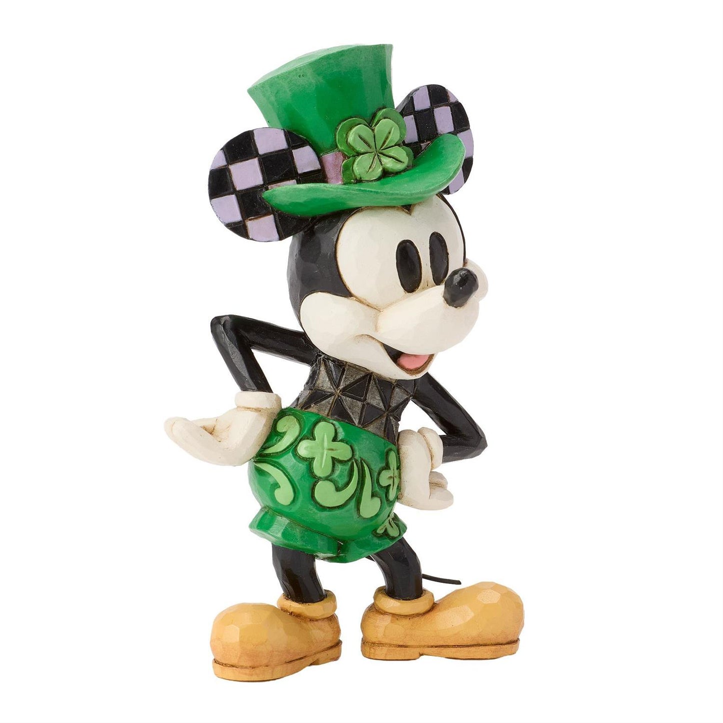 Mickey dressed in his St. Patricks Day Shorts and Top Hat