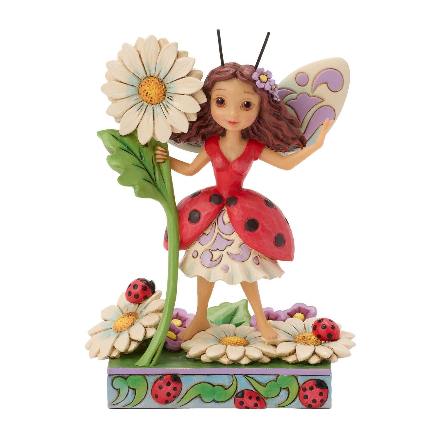 Ladybug Fairy holding a Flower