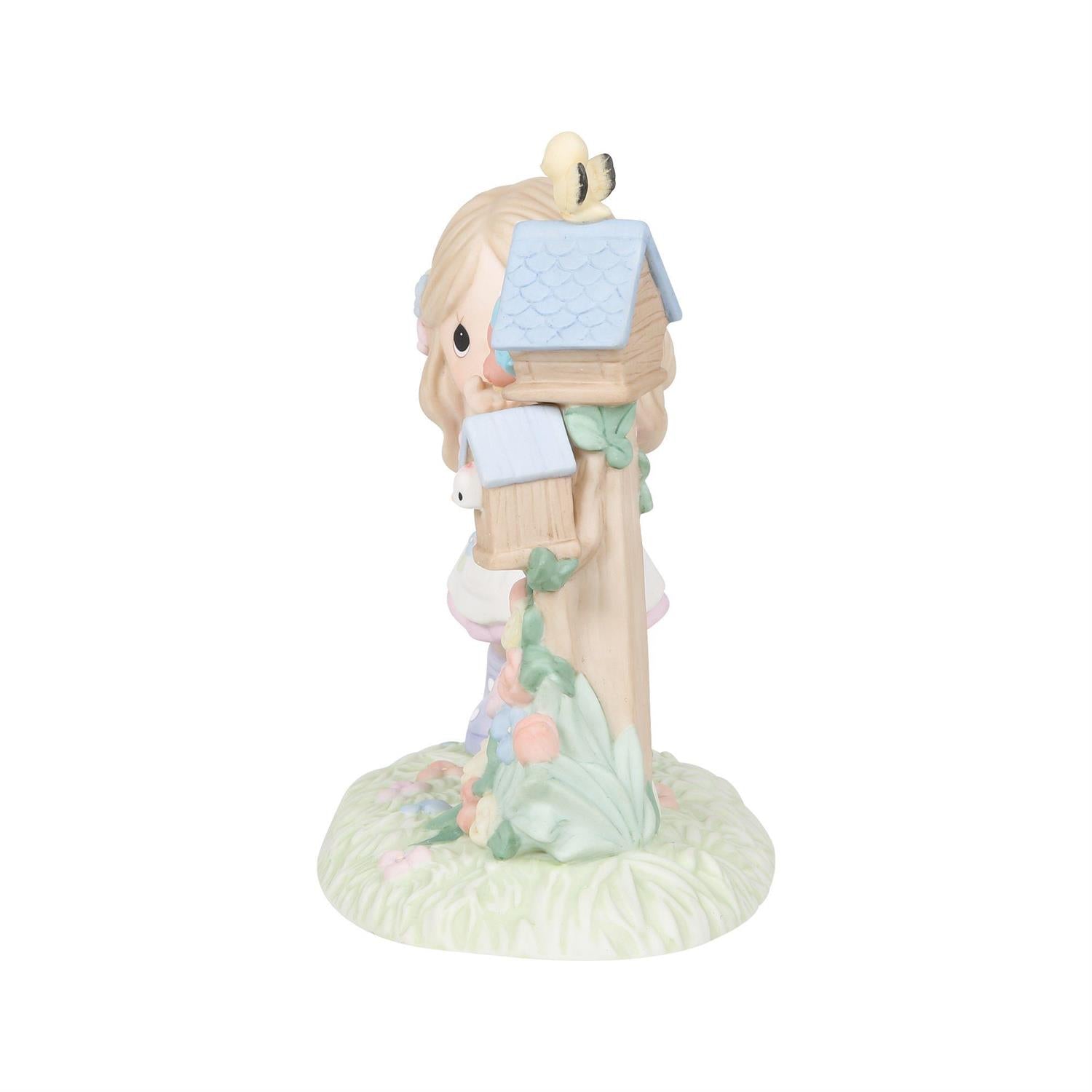 Girl with Birds and Birdhouses